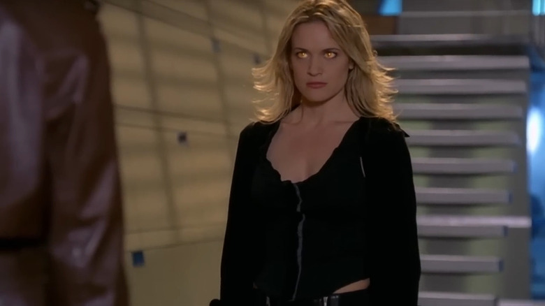 Victoria Pratt's Shalimar Fox with glowing eyes in Mutant X