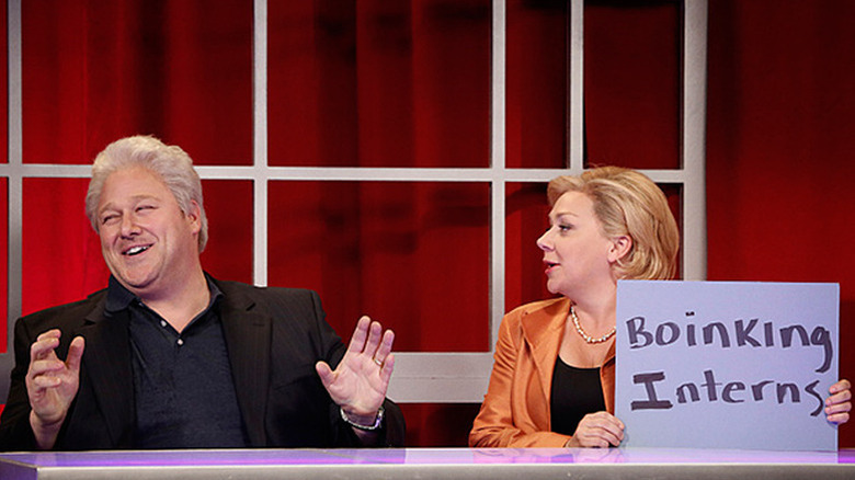 Will Sasso as Bill Clinton and Nicole Sullivan as Hillary Clinton in Mad TV sketch