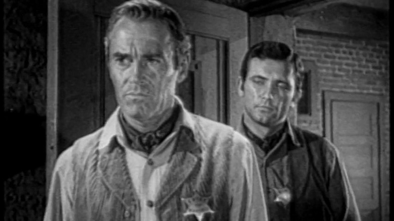 Chief Marshal Simon Fry (Henry Fonda) wearing his badge on The Deputy