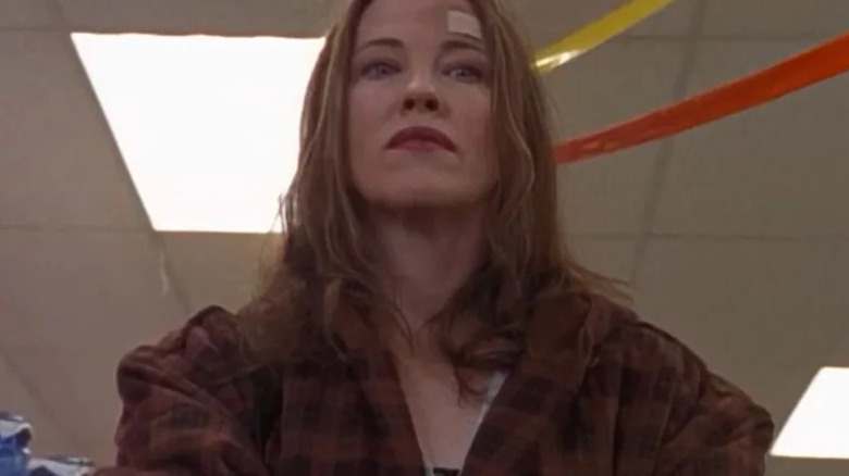 Catherine O'Hara with a band-aid on her forehead on The Outer Limits