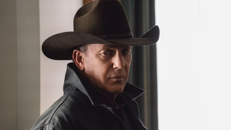 John Dutton looks grim in Yellowstone