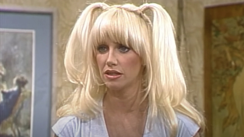 Suzanne Somers as Chrissy Snow frowns on Three's Company