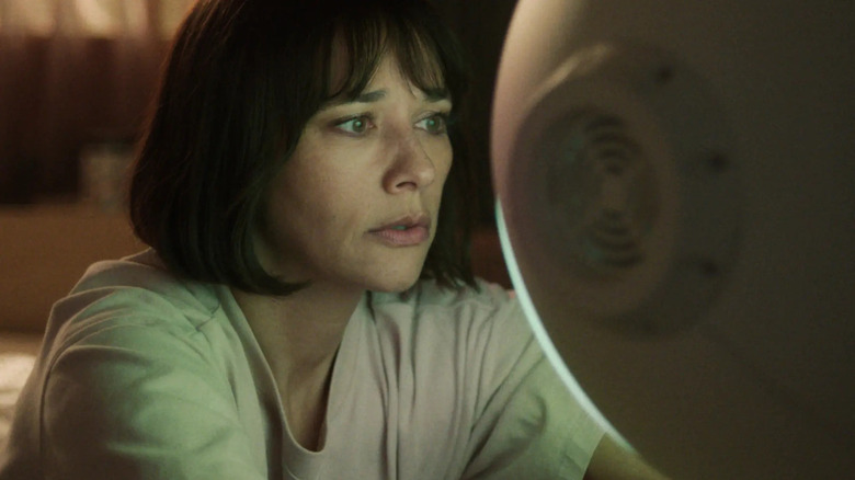 Suzie Sakamoto talking to Sunny, close up