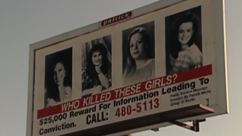 A billboard featured in The Yogurt Shop Murders