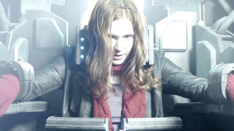Karen Gillan as Amy Pond trapped in the Pandorica in Doctor Who