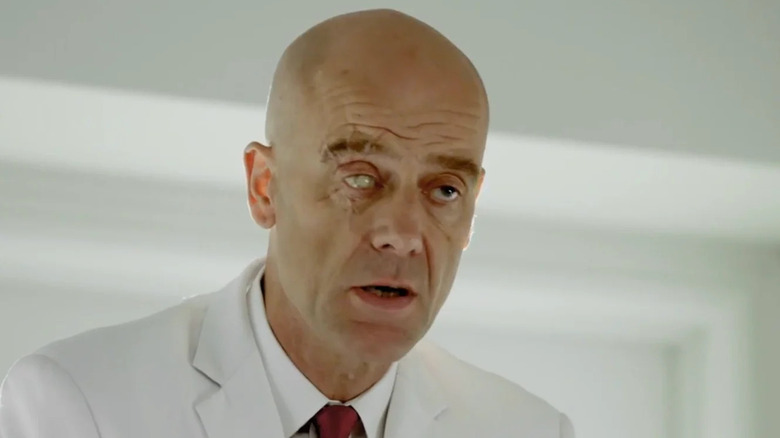 Pip Torrens as Herr Starr, opening his mouth in Preacher.