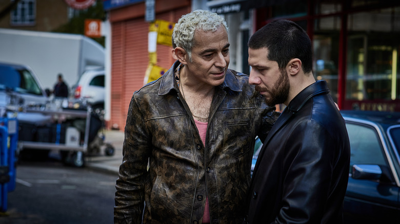 Waleed Zuaiter's Koba talking to Rom Blanco's Tamaz on Gangs of London