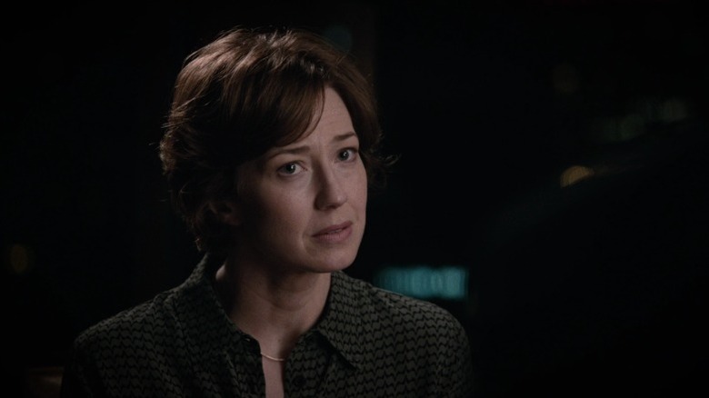 Nora sitting and staring in disbelief on The Leftovers S3E2