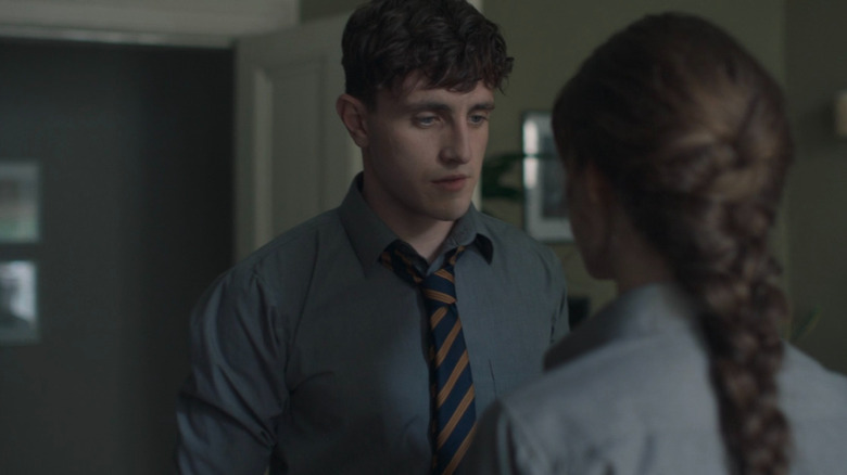 Connell (Paul Mescal) looking at Marianne (Daisy Edgar-Jones) on Normal People