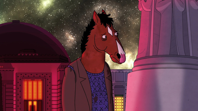 BoJack Horseman (Will Arnett) stands outside an observatory in BoJack Horseman