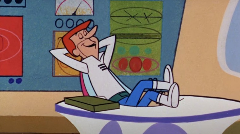 George kicks back on The Jetsons