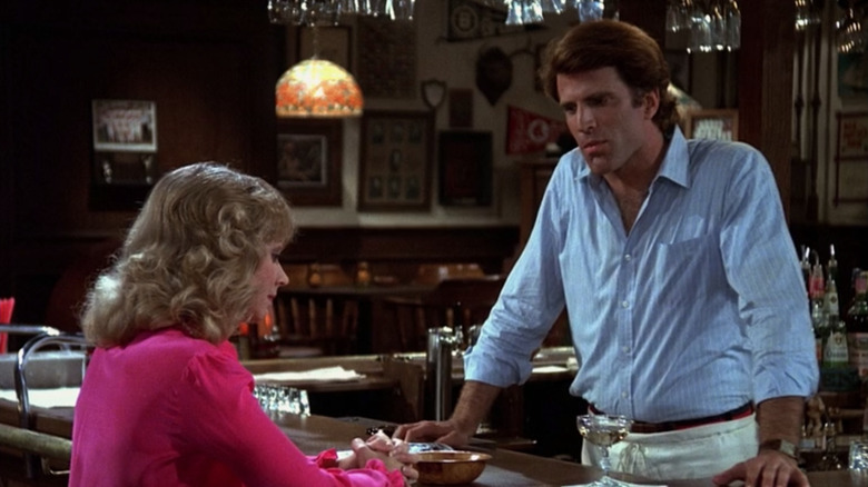 Sam Malone comforts Diane Chambers in "Cheers"