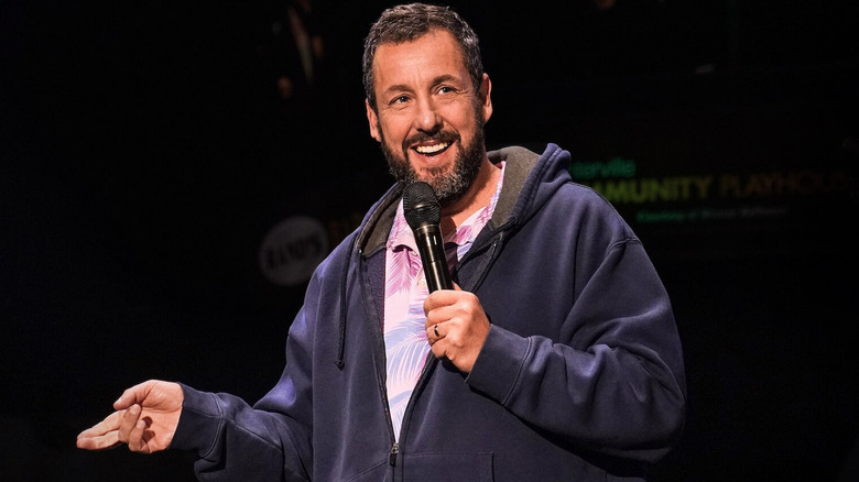 Adam Sandler sticks out a hand in Adam Sandler: Love You (2024)