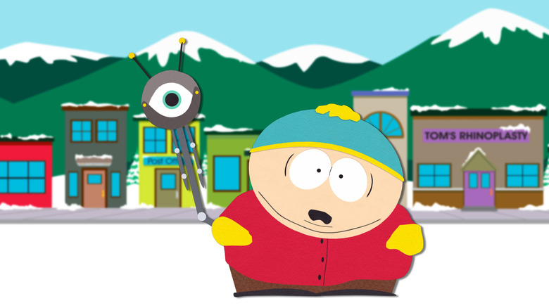 Eric Cartman holds an eyeball in South Park