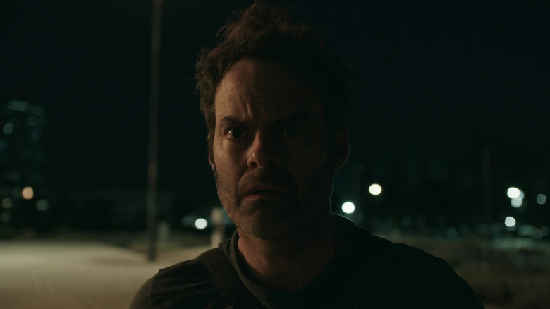 Barry (Bill Hader) is frightened in Barry