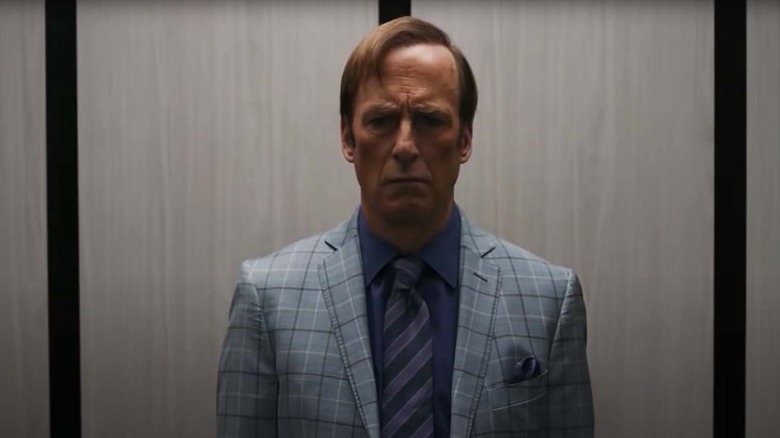 Jimmy McGill (Bob Odenkirk) is distraught in Better Call Saul