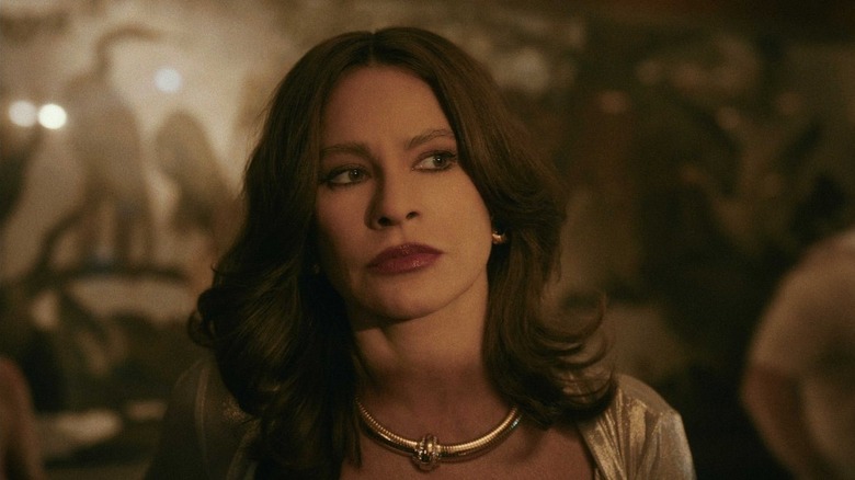 Griselda Blanco (Sofia Vergara) looks skeptically in Griselda