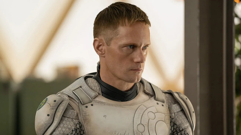 Alexander Skarsgård as Murderbot in Murderbot.
