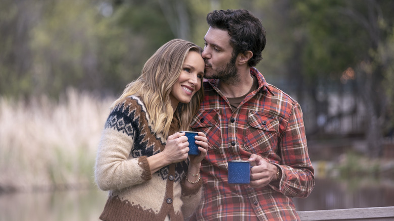 man kissing woman on forehead in Nobody Wants This