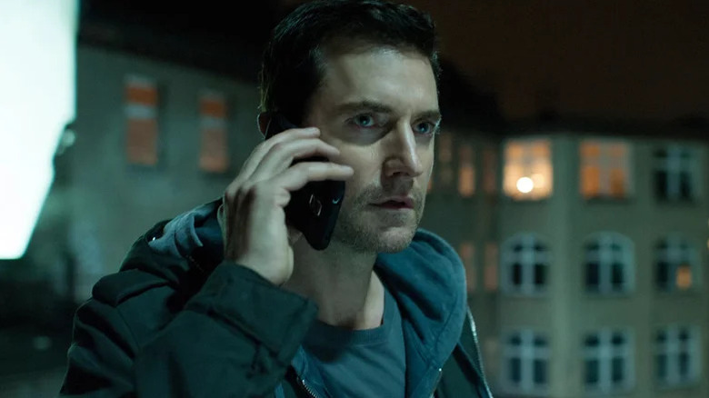 Richard Armitage's Danny Miller on the phone on Berlin Station