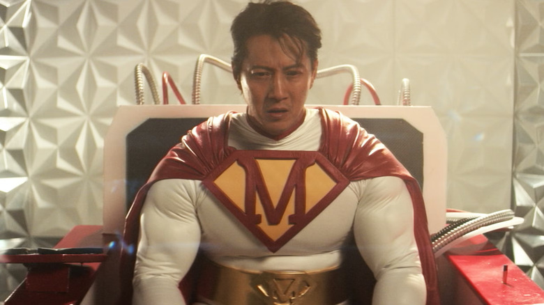 Marvelous Man (Will Yun Lee) is struck by his fate in The Guardians of Justice