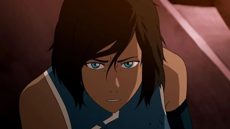 Korra (Janet Varney) stares with purpose in The Legend of Korra