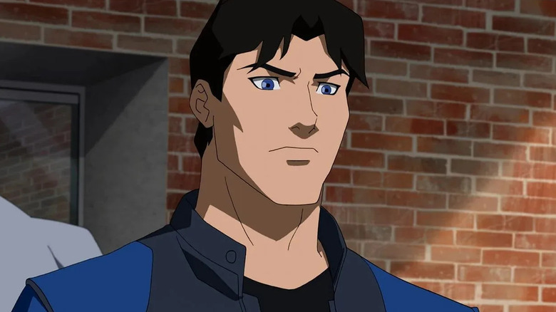 Nightwing (Jesse McCartney) glowers in Young Justice