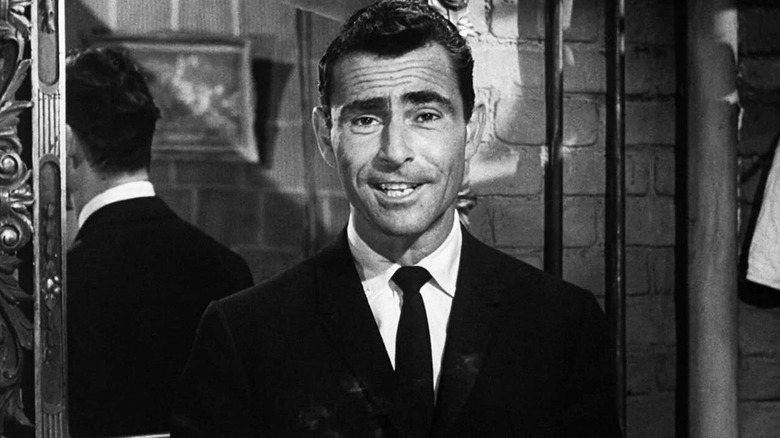 Rod Serling hosts The Twilight Zone