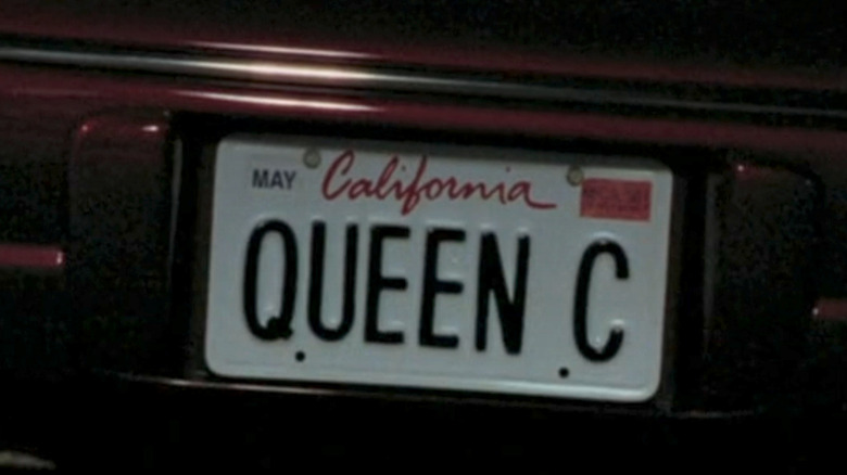 Cordelia's license plate in "Buffy the Vampire Slayer."