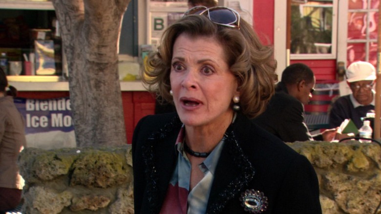 Lucille speaking worriedly on Arrested Development S2E6