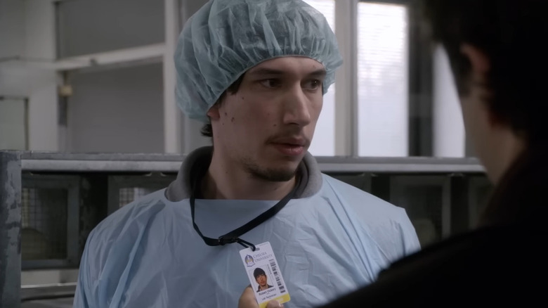 Adam Driver as Robby Vickery, in his scrubs in Law & Order: SVU.