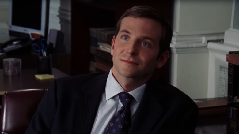 Bradley Cooper as Jason Whitaker, sitting in his office in Law & Order: SVU.