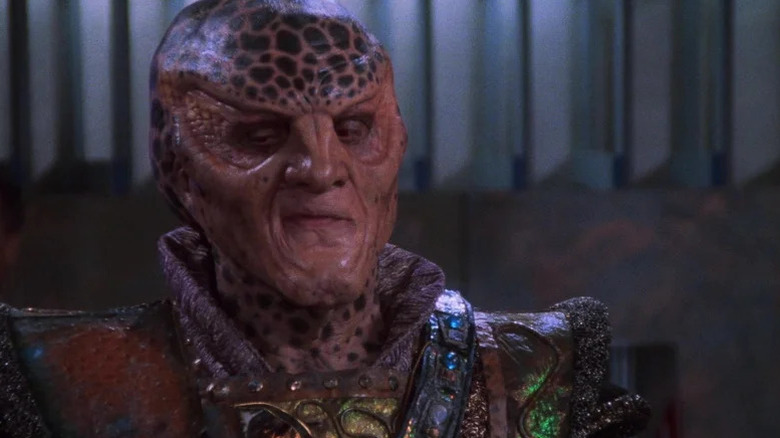 Andreas Katsulas' G'Kar looking disappointed on Babylon 5