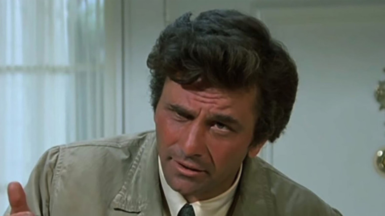 Peter Falk as Lieutenant Columbo explains himself in Columbo