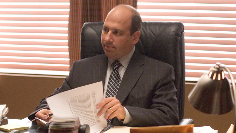 Michael Kostroff as Maurice Levy, flipping through files in The Wire.