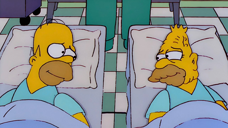 Homer and Grampa Simpsons on The Simpsons