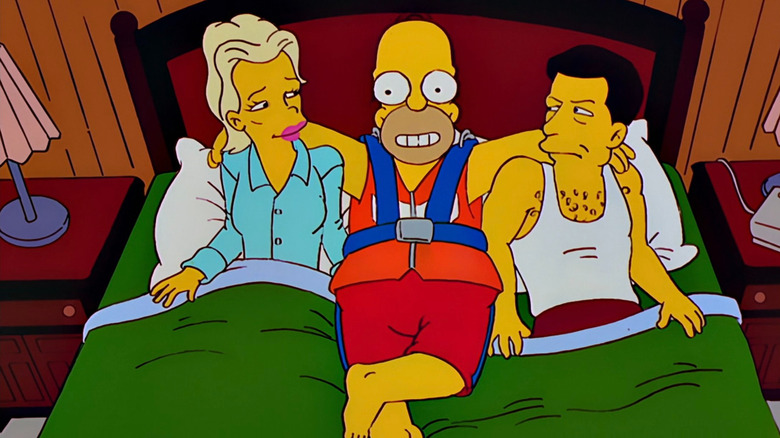 Homer Simpsons, Alec Baldwin, and Kim Basinger on The Simpsons