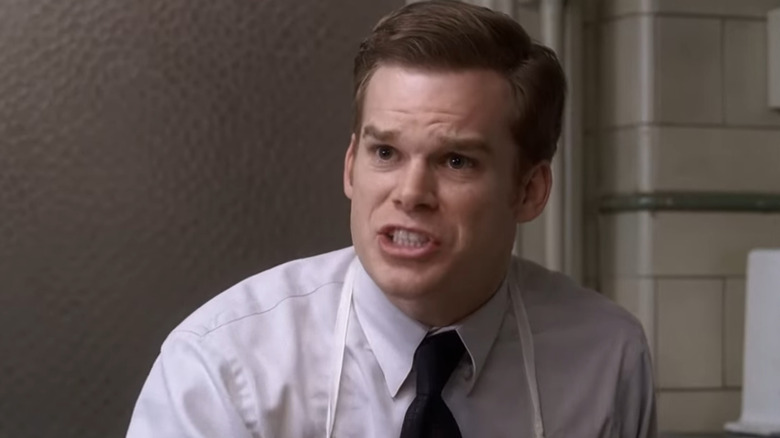 David Fisher getting upset in the embalming room on Six Feet Under