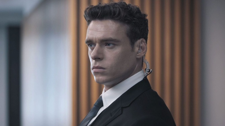 Richard Madden as David Budd performs protection detail in Bodyguard
