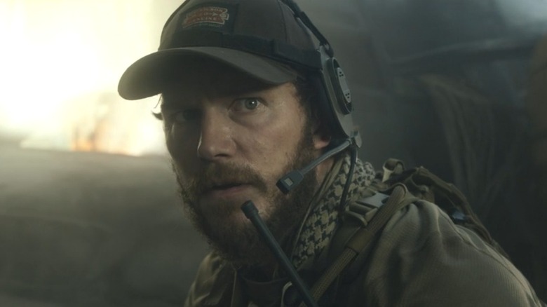 Chris Pratt as James Reece looking serious in Terminal List