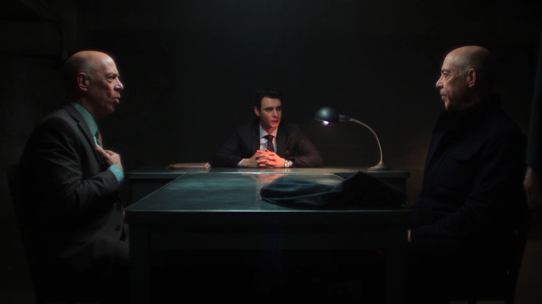 J.K. Simmons as Howard, and another Howard, on Counterpart