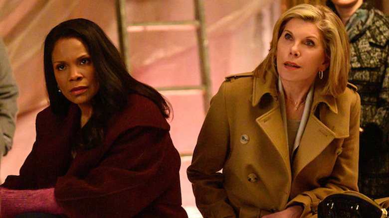 Liz sitting next to Dianne in The Good Fight