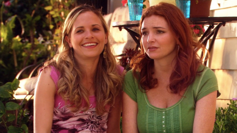 Sally Pressman as Roxy and Brigid Brannagh as Pamela in Army Wives