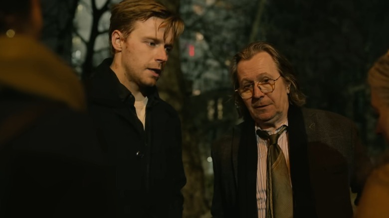 River Cartwright and Jackson Lamb standing side by side on Slow Horses