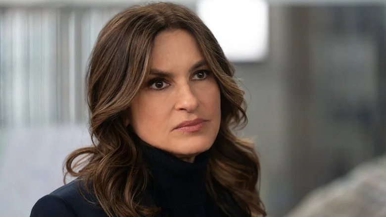 Mariska Hargitay's Olivia Benson looking determined on Law & Order: SVU