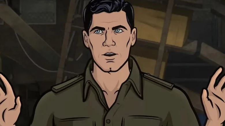 Sterling Archer puts his hands up in Archer