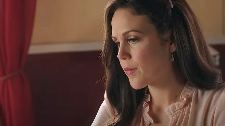 Elizabeth Thatcher looking thoughtful