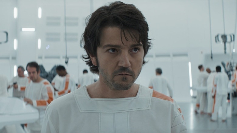 Diego Luna as Cassian Andor in prison garb in Andor