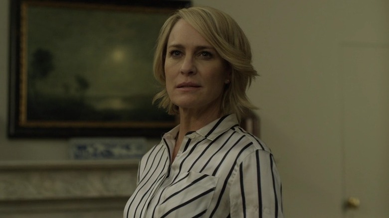 Robin Wright as Claire Underwood looking determined in House of Cards