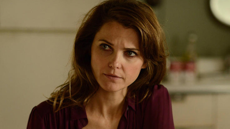 Keri Russell as Elizabeth looking off to the side in The Americans